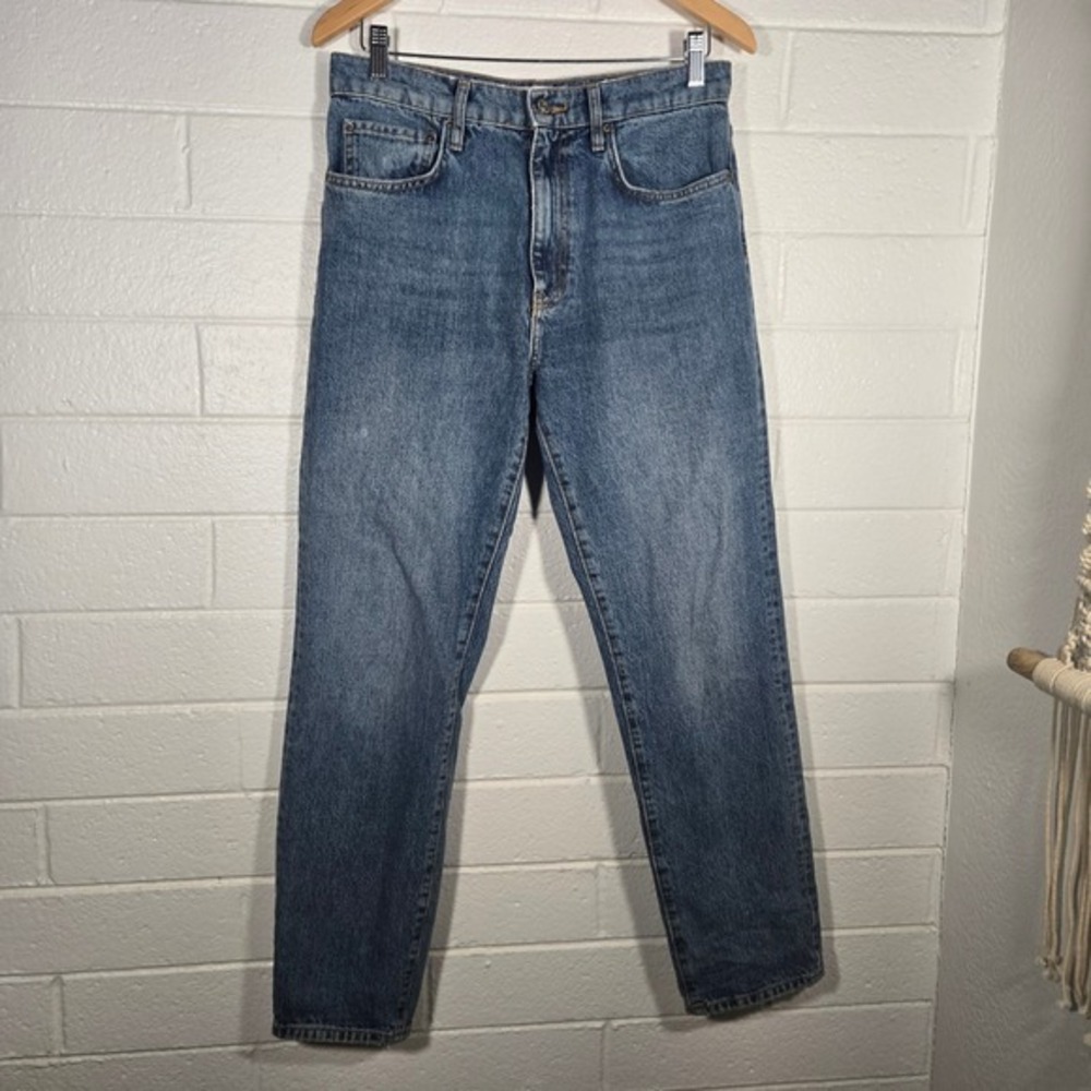 Zara High Rise Straight Medium Wash 6/28 Denim Jeans Casual‎ Cotton Casual